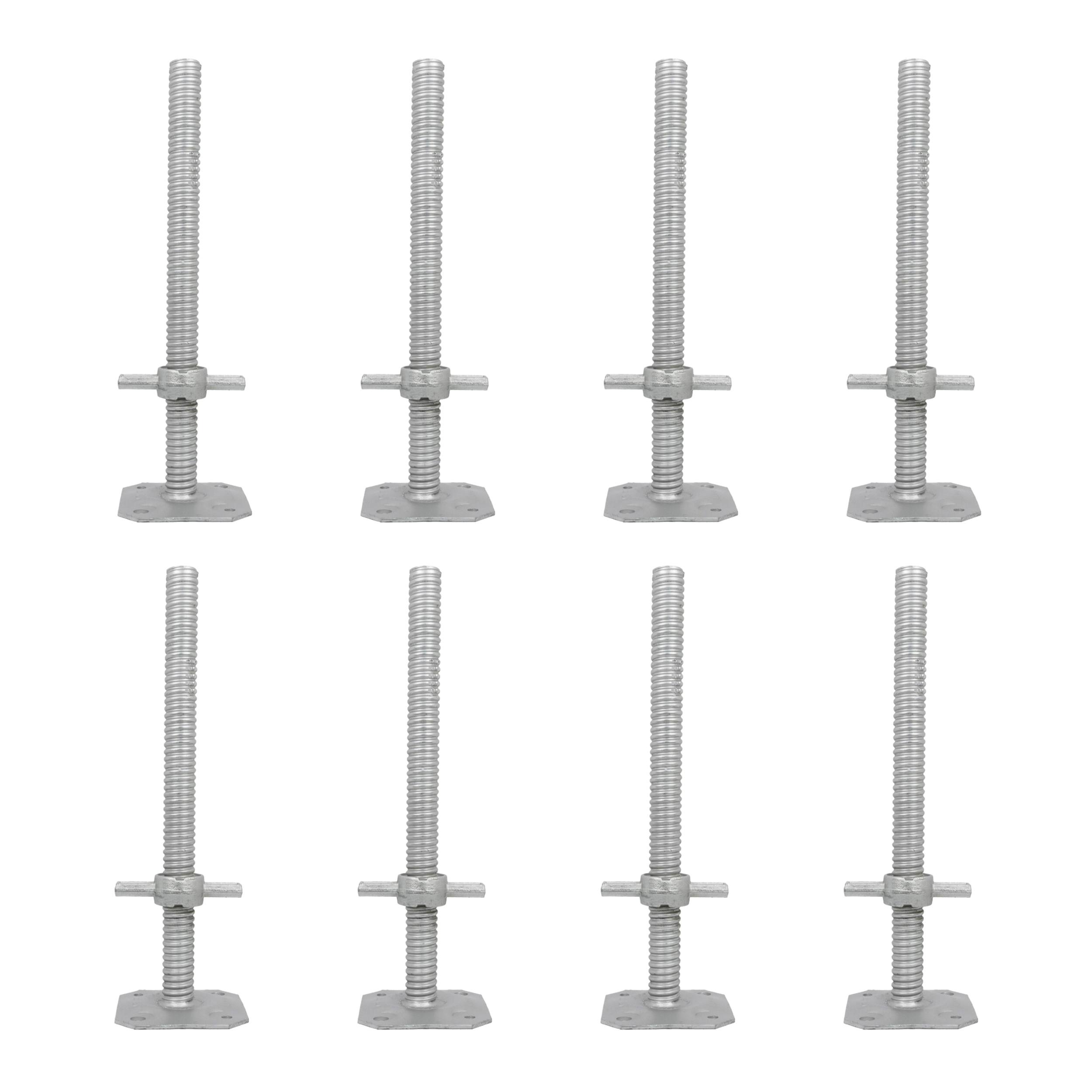 Adjustable Scaffolding Screw Jack 500x33.7 - Set of 8