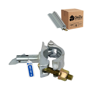 Scaffolding half coupler with brace pin - 16-pack - Gezu Impex