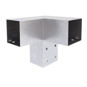 Post corner connector Y shape