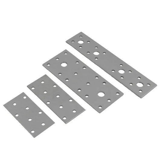 Flat wood connector plate