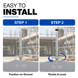 Adjustable scaffold base screw jack bundle - detail view 13