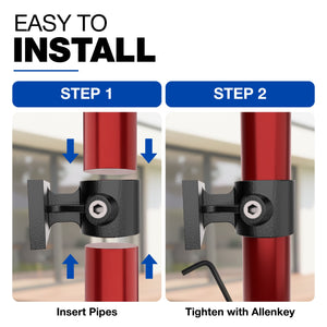 Wall mounted handrail bracket tube clamp - detail view 11