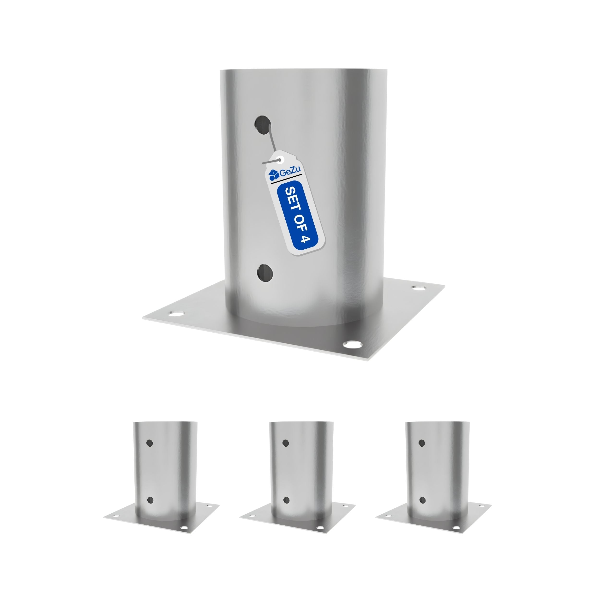 Support pied de poteau bois carré Bundle