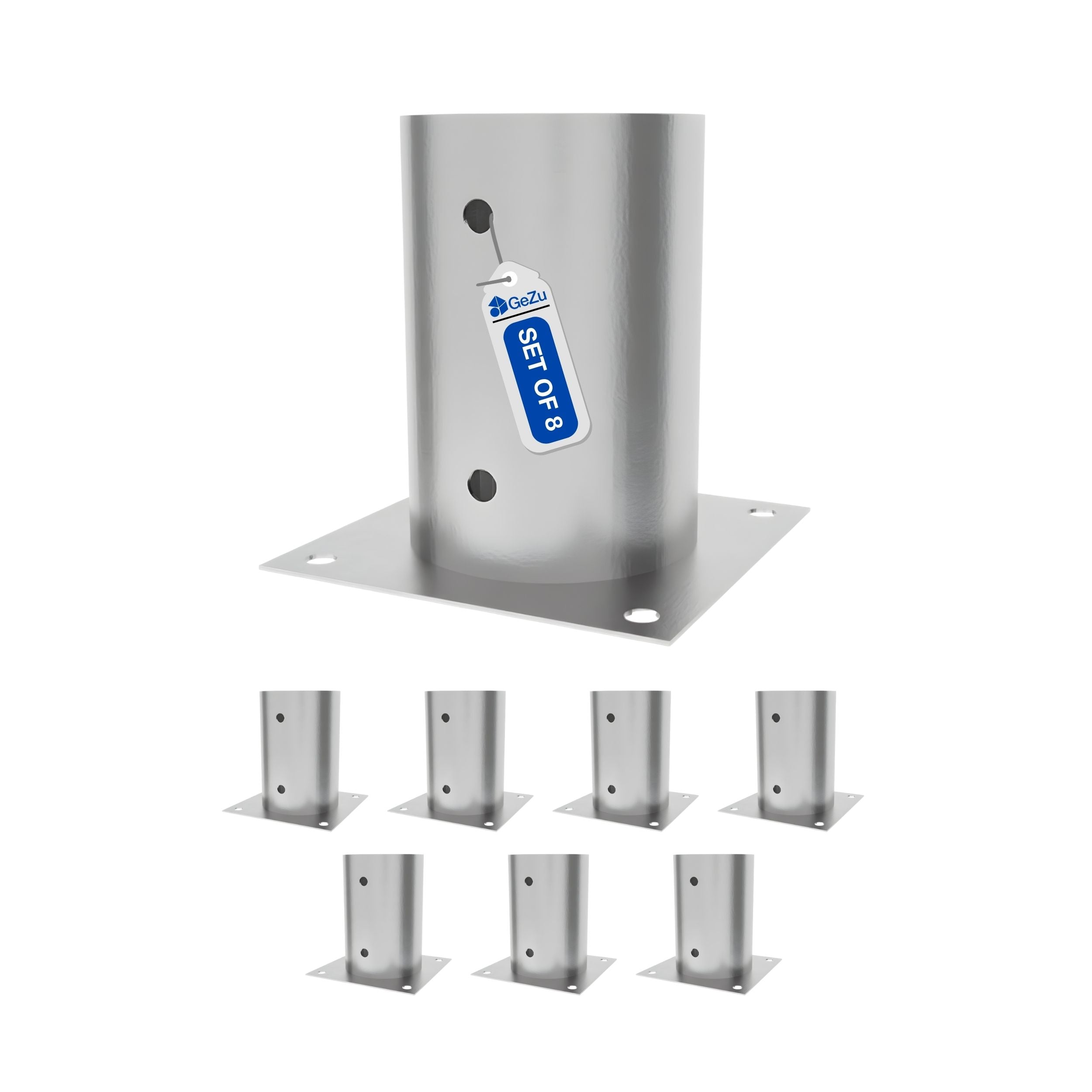Support pied de poteau bois carré Bundle