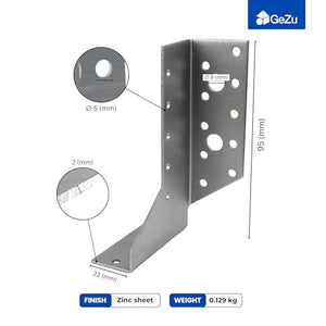 Adjustable joist hanger, split joist hanger - detail view