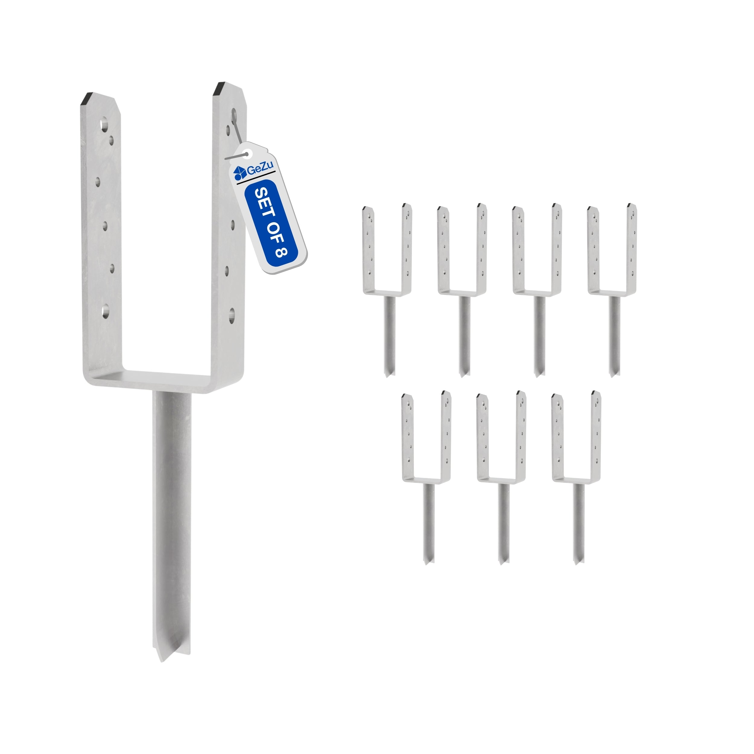 Support de poteau en U avec broche en T Bundle