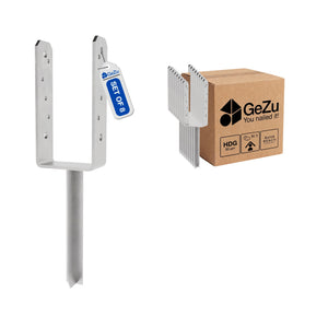 U shape fence post holder - 71 x 400 x 50 x 5 mm - Gezu Impex