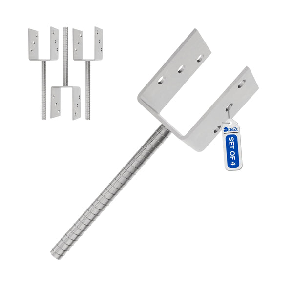 Concrete In U Shape Post Support | Fence Post Holder Bundle