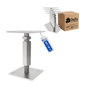 Adjustable post base - 100 x 100 mm - Gezu Impex