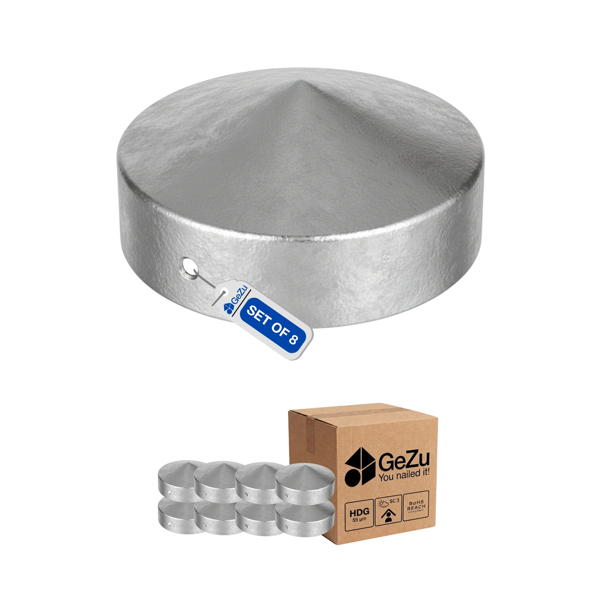 Fence Post Cap | Round Pyramid Bundle