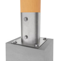 Round bolt down post support base