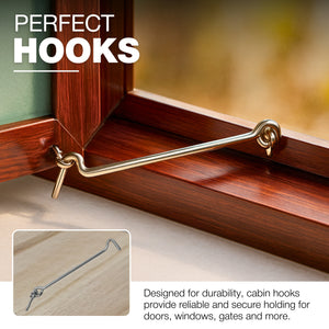 Cabin hook and eye latch - detail view 10