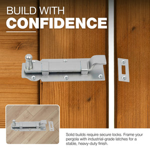 Cranked flat bolt door latch - detail view 5