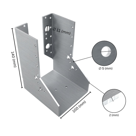 Concealed flange joist hanger