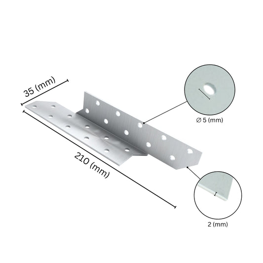 Ancoraggio per travetto e arcareccio
