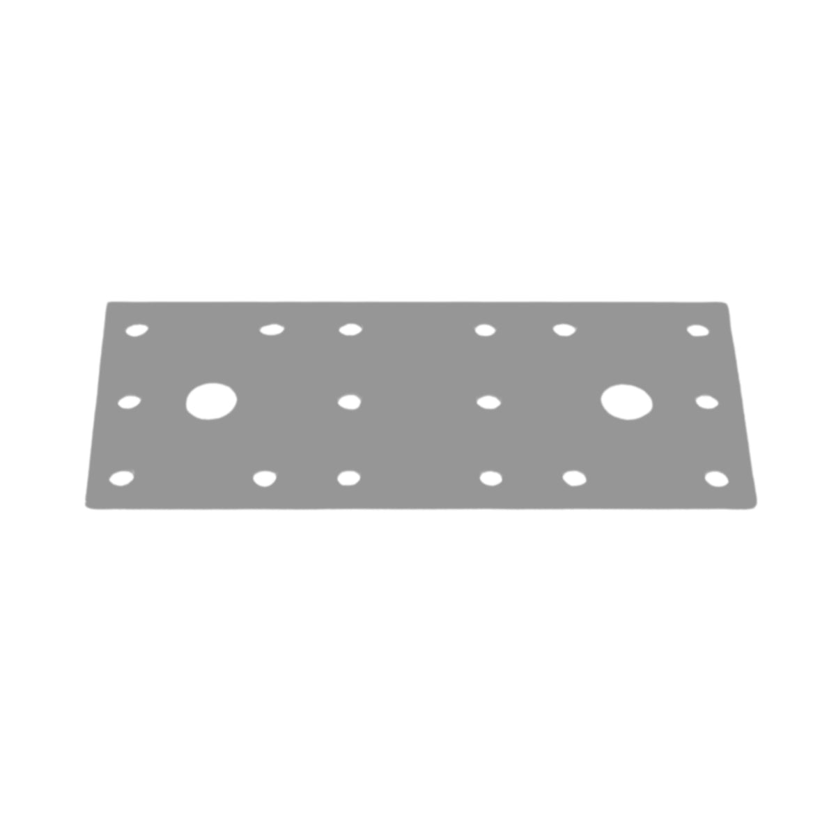 Flat connector plate, joining and mending plate - detail view