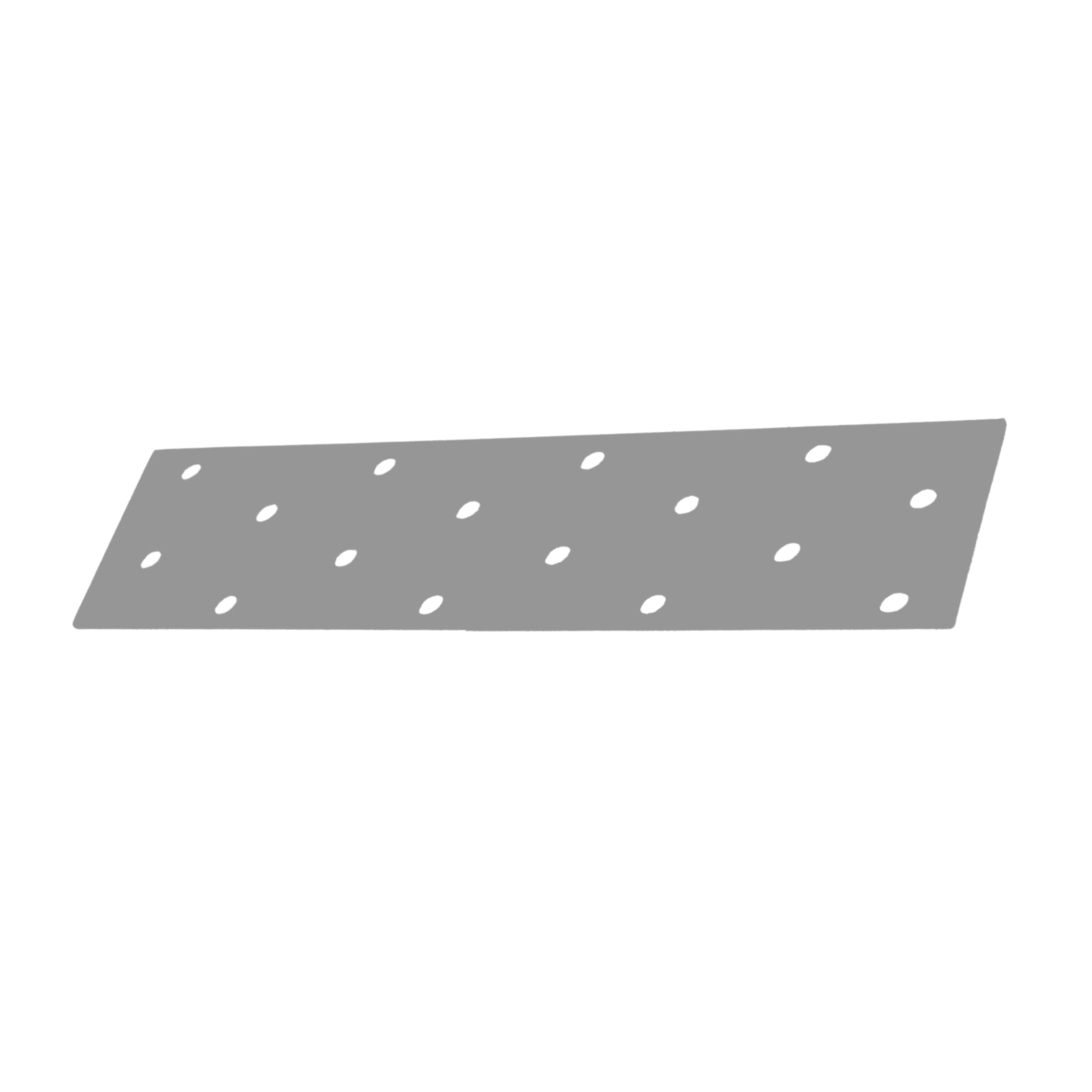 Perforated wood connector plate