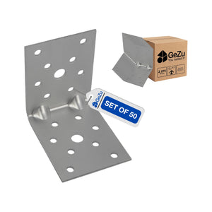 Perforated reinforced angle bracket, pack of 50 - detail view 2