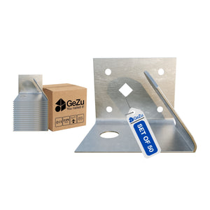 Bolt-on arris rail bracket - 90 x 60 x 1.5 mm - Gezu Impex