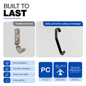 Wall hook - size chart 3