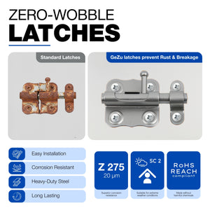 Barrel bolt door lock - detail view 4