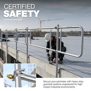 Scaffolding double end guardrail - detail view 4