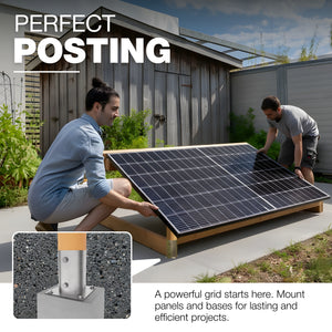 Round bolt down post support base, post shoe - detail view 6