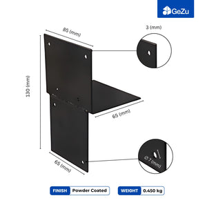 Pergola extension bracket T-piece, open style post connector - detail view 8