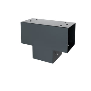 Post corner connector T shape anthracite