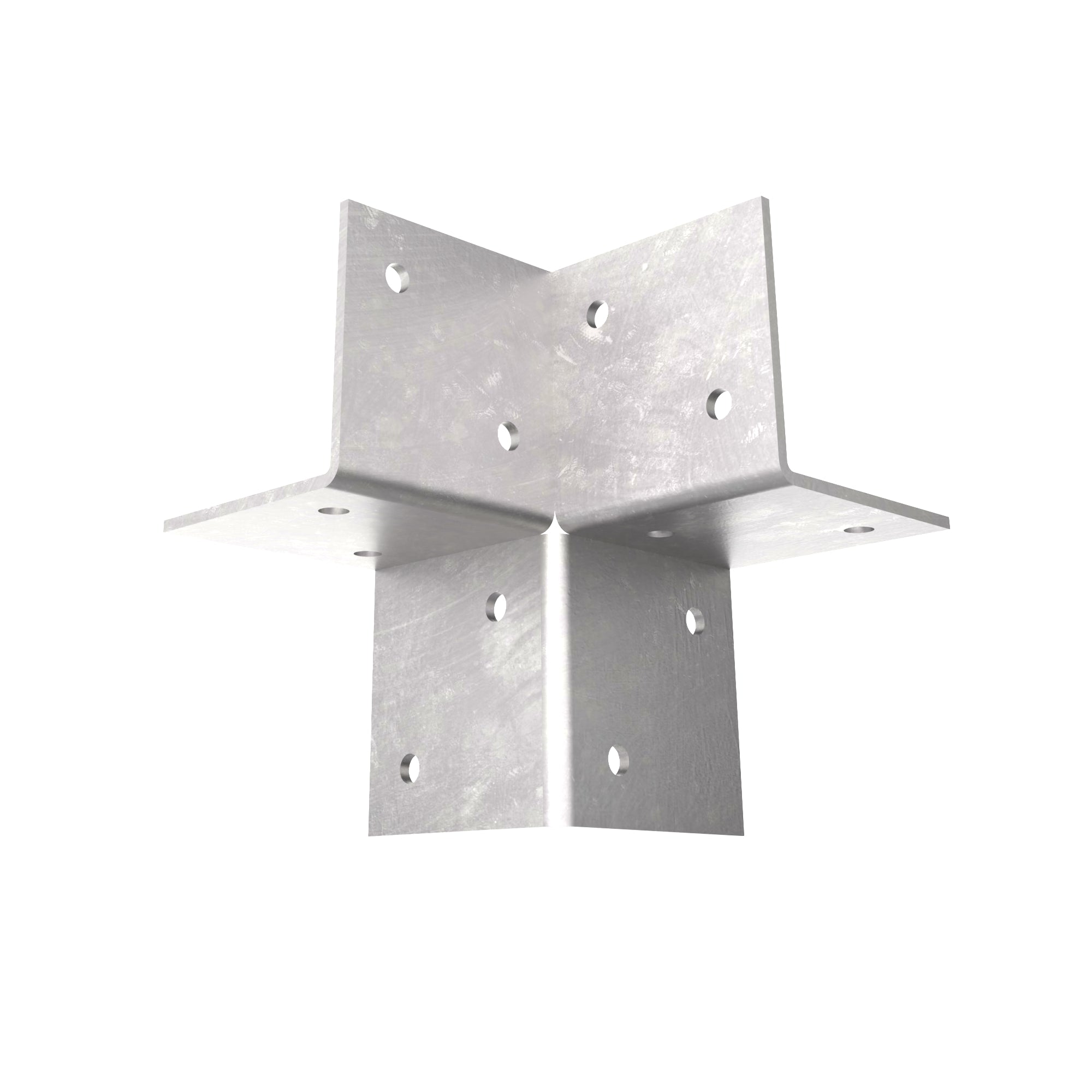 open 3-way corner bracket for pergola