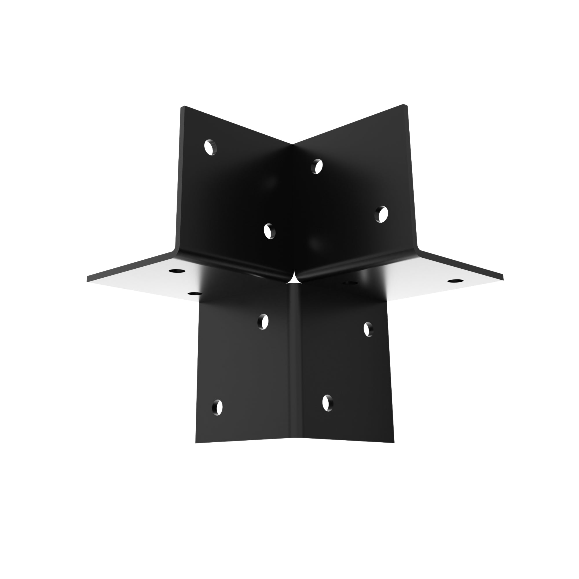 open 3-way corner bracket for pergola