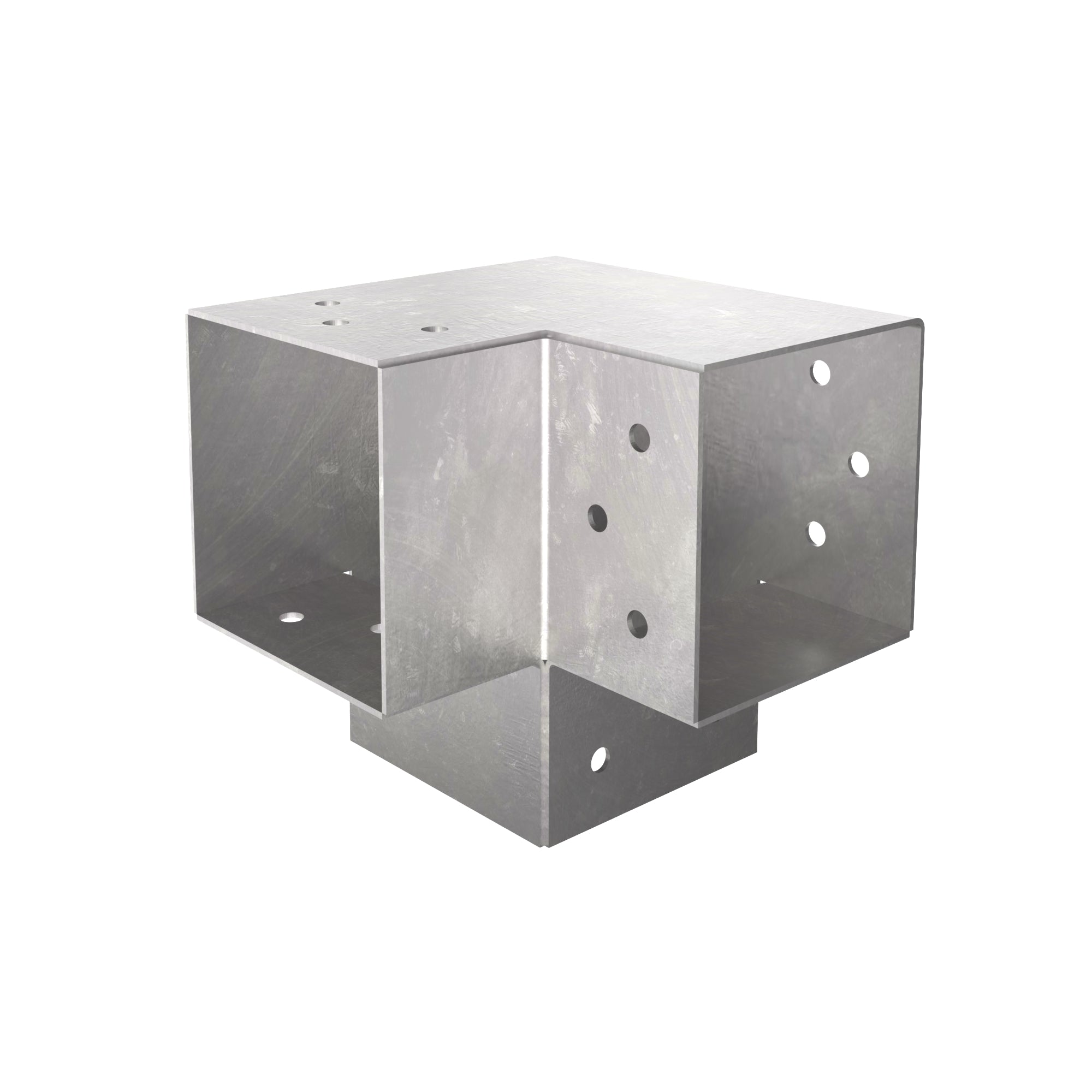 Post corner connector Y shape