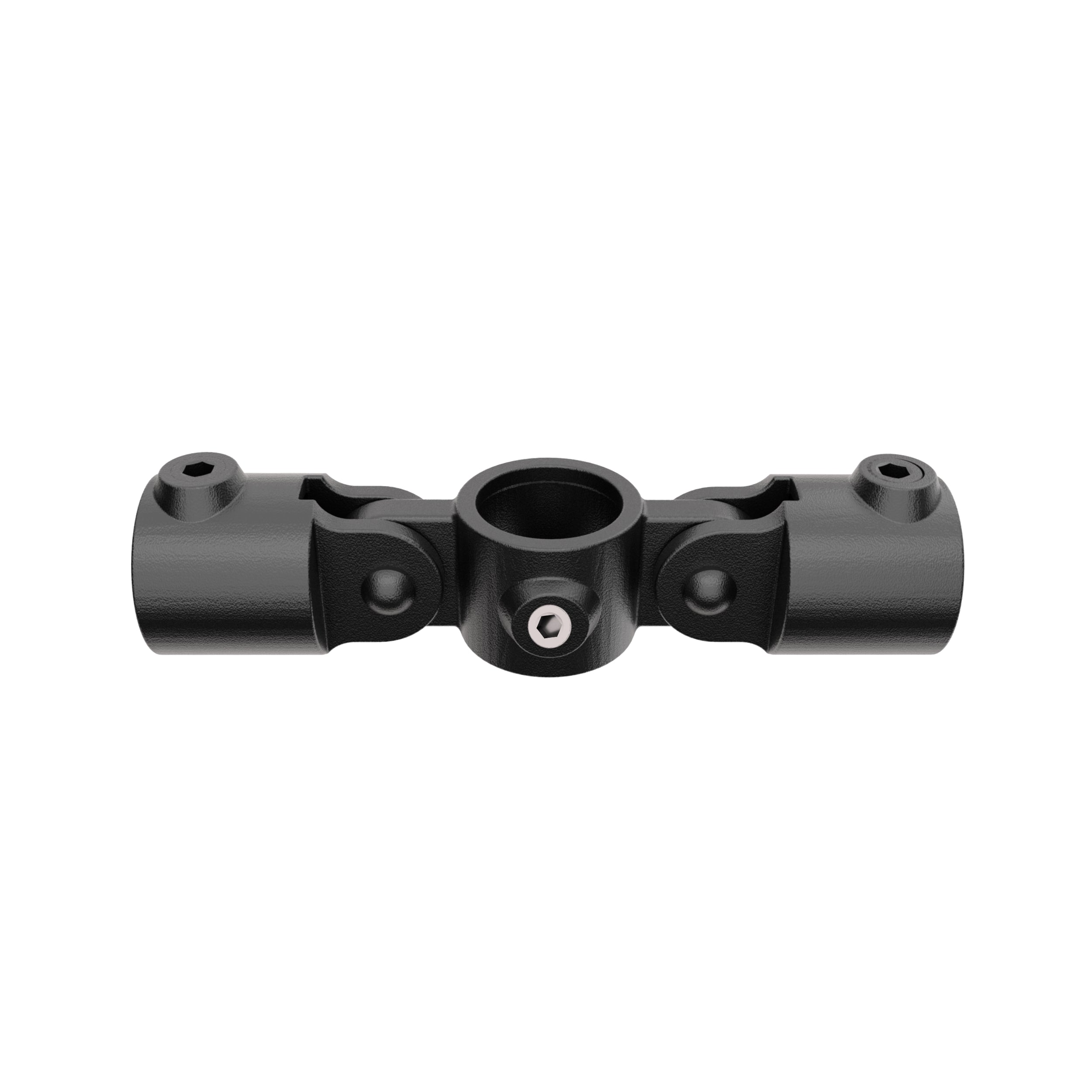 Double Inline Swivel Combination Key Clamp Black