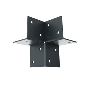 open 3-way corner bracket for pergola