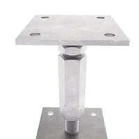 platine bois poteaux clôture galvanisé Hauteur Supports pied de poteau reglable