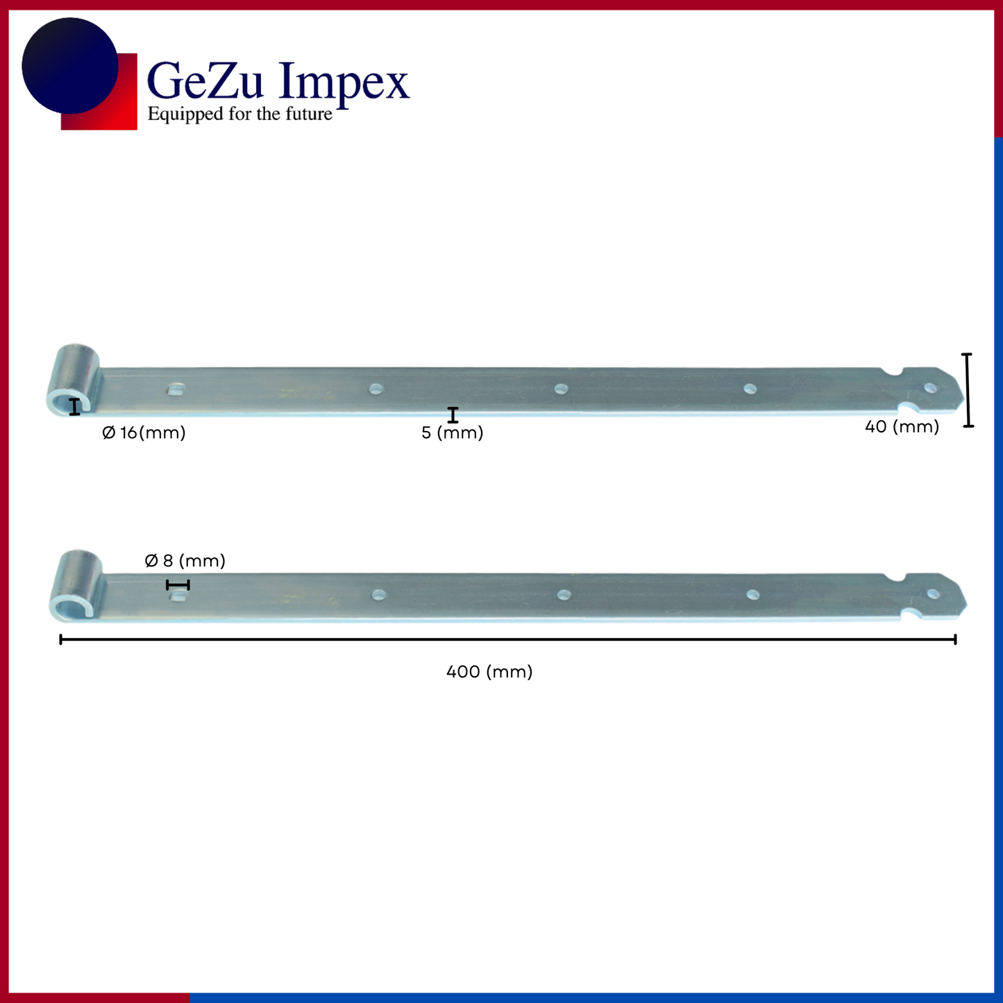 400 mm / Electroplated