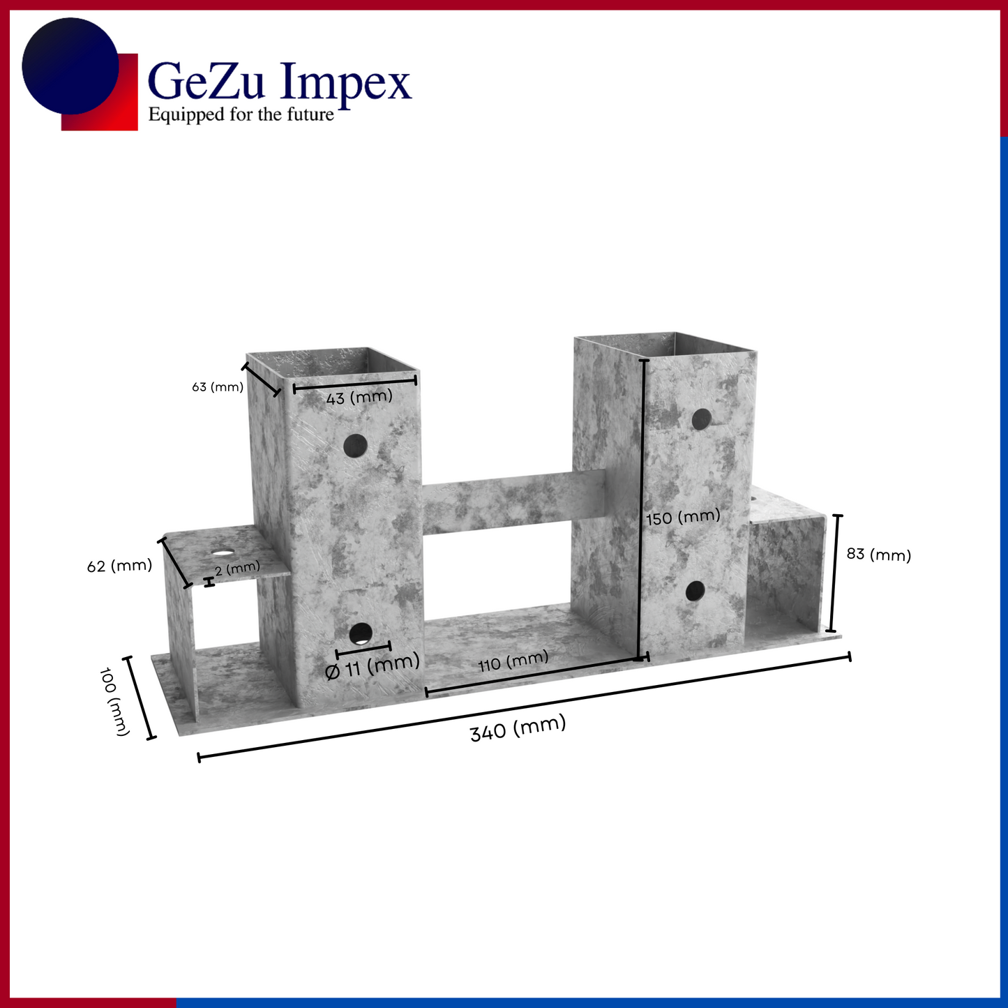 Firewood log rack bracket