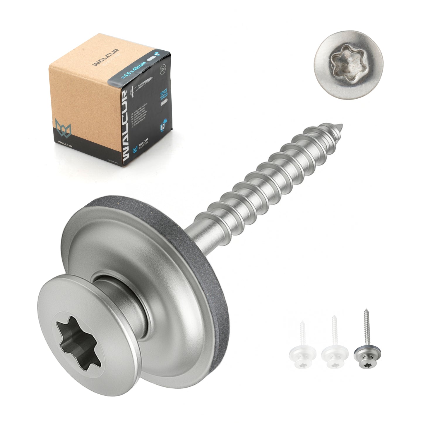 Spengler Screws ø4.5 x 45 mm Stainless Steel 100 Pcs