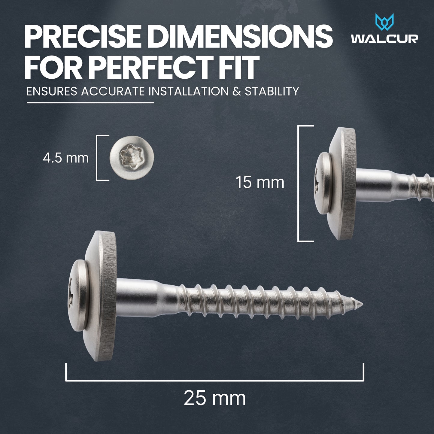 Tornillos Spengler ø4.5x45mm Inoxidable 100 Piezas