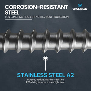 Self threading pitch screw