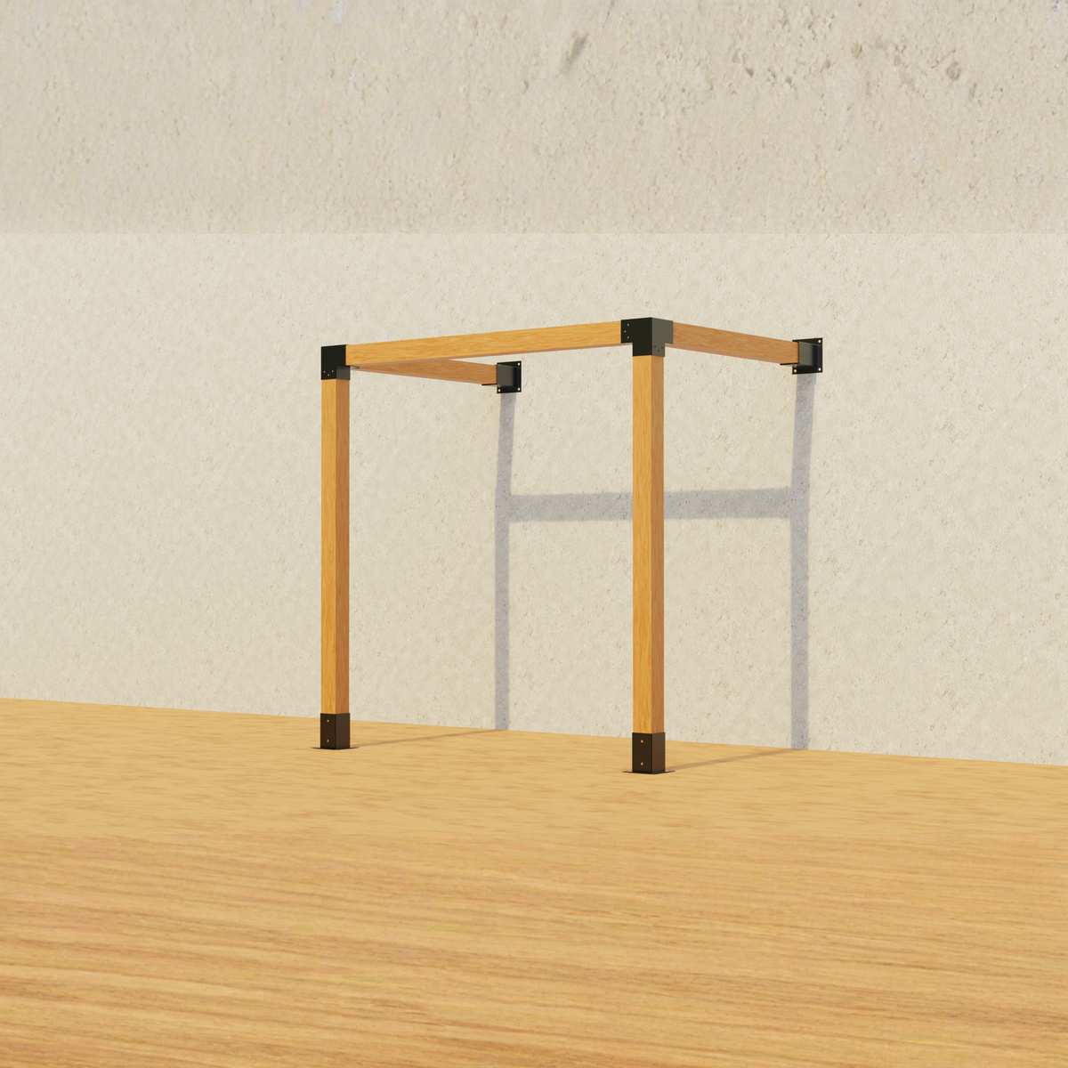 DIY wall-mounted pergola frame kit - detail view 6