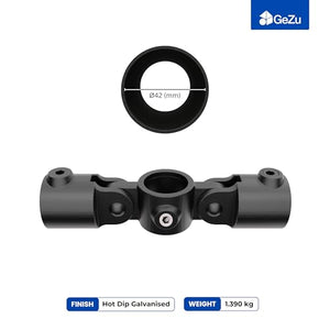 Double Inline Swivel Combination Tube Clamp - detail view 3