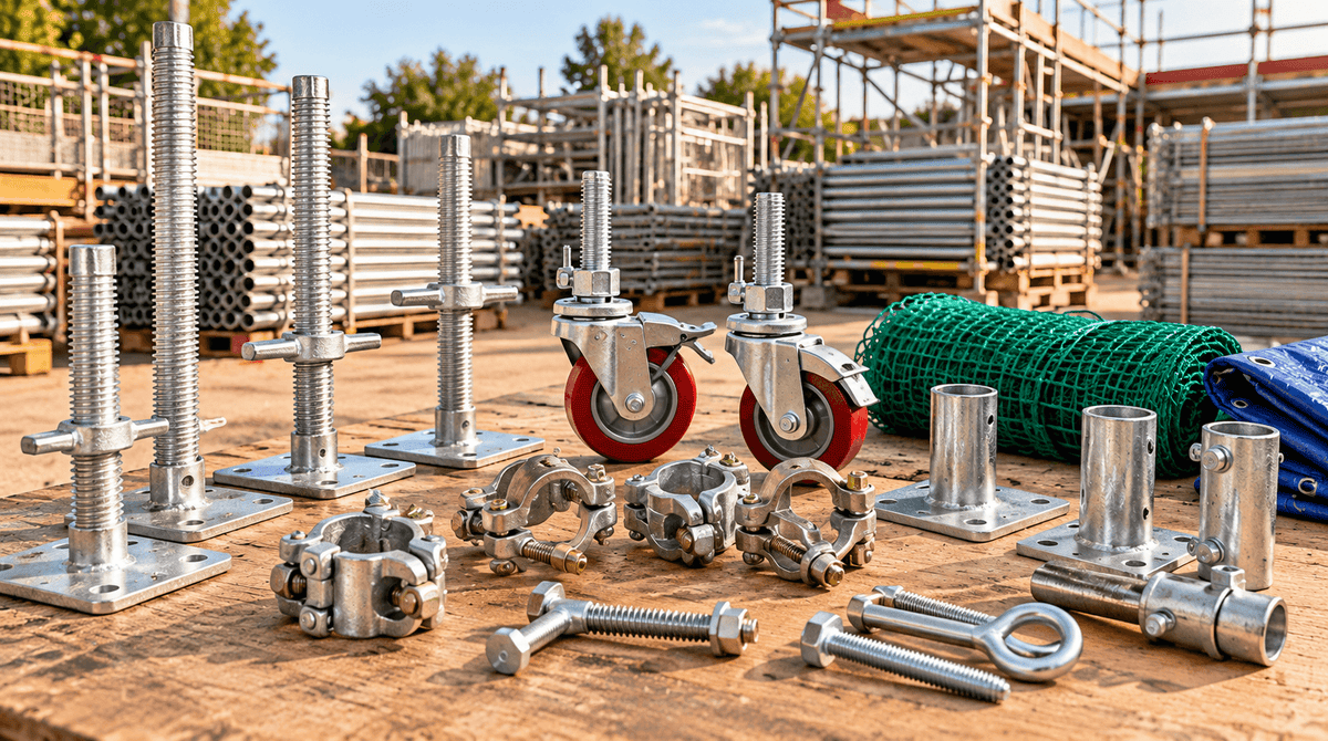 Scaffolding accessories for hire firms 2026 guide