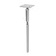 Adjustable T post support for concrete