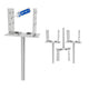 Concrete In U Post Support Holder | Width Adjustable Bundle