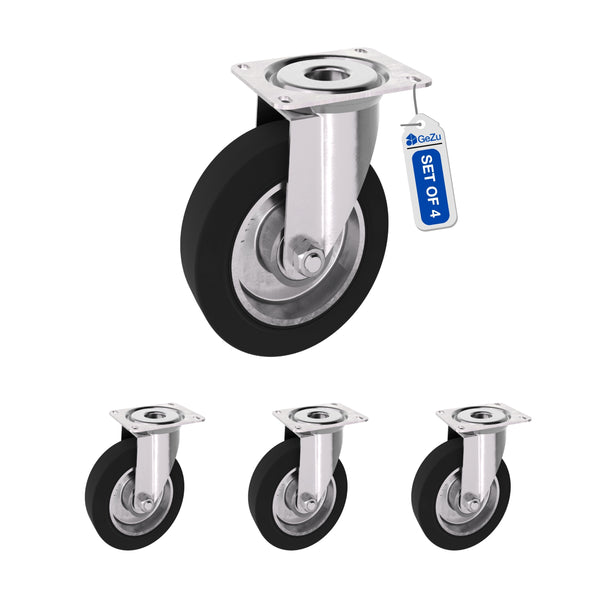 Solid Rubber Castor Wheels Bundle