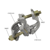 Right angle scaffolding coupler clamp