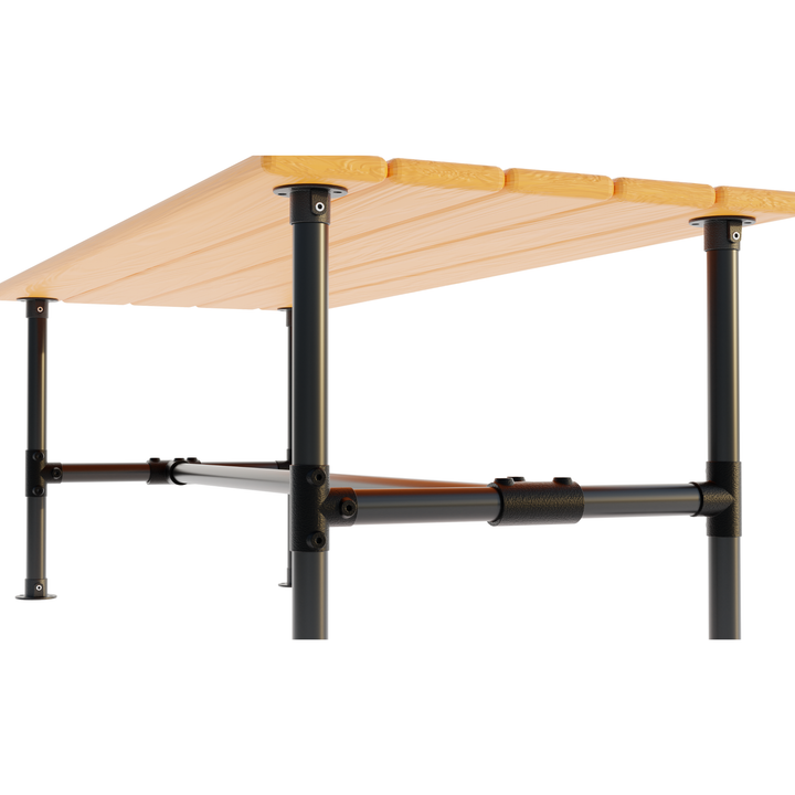 Kit de cadre de table – 42 cm, noir avec longue bride en T