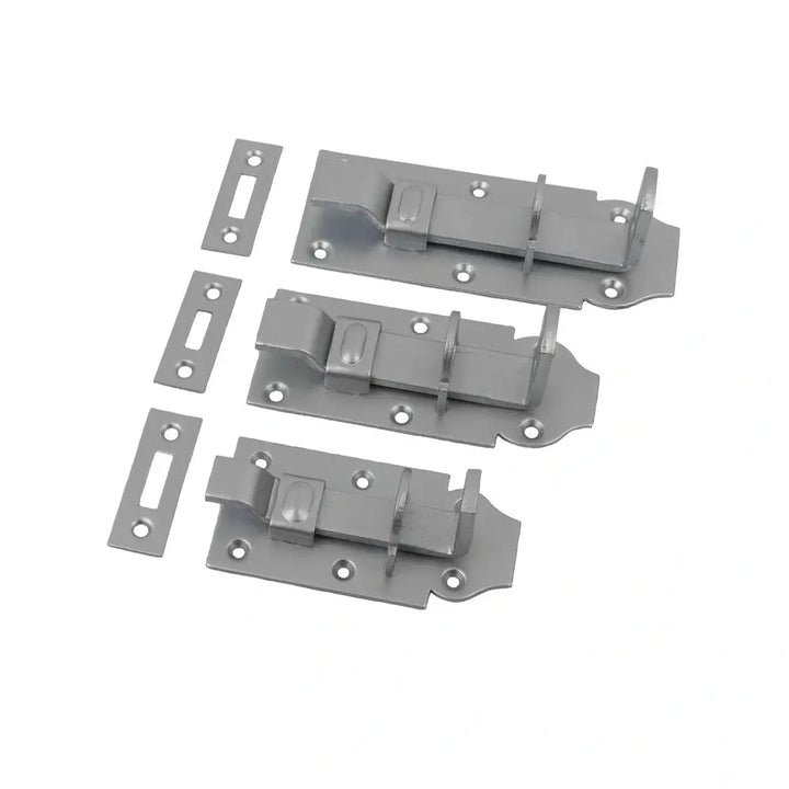 Cranked sliding barrel bolt