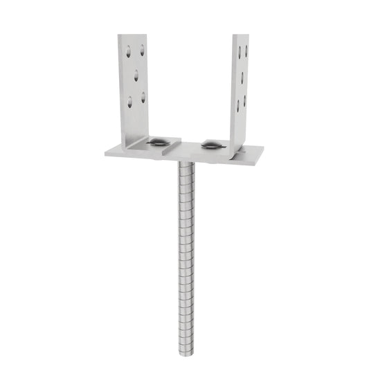 Soporte de Poste en U Ajustable con Varilla TMT